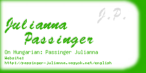 julianna passinger business card